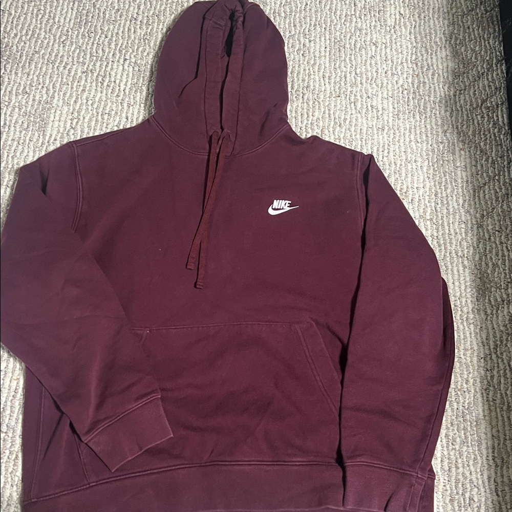 Nike Burgundy Pullover Hoodie